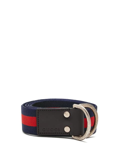 blue gucci d ring belt